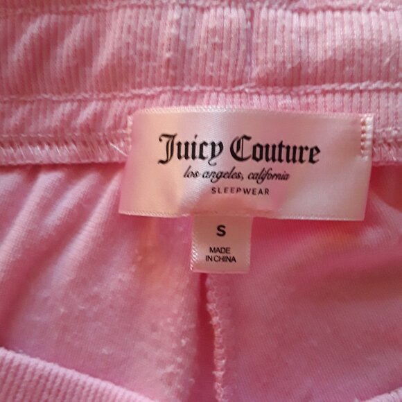 EUC Juicy Couture Sleepwear Women's Velvet Fleece Lounge Pajama Pants Size S - Picture 3 of 4